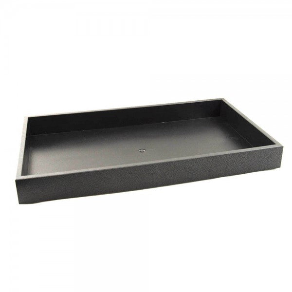 Stackable Plastic Tray 1.5" Black: 14 3/4"W x 8 1/4"D x 1 1/2"H