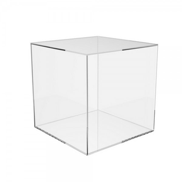Acrylic 5 Sided Cube 10" W x 10" D x 10"H
