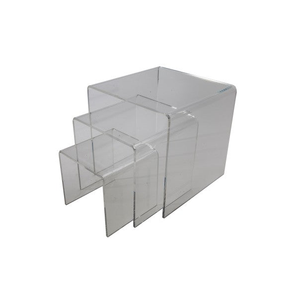 Acrylic Risers 6", 8", 10" Squared Set of 3