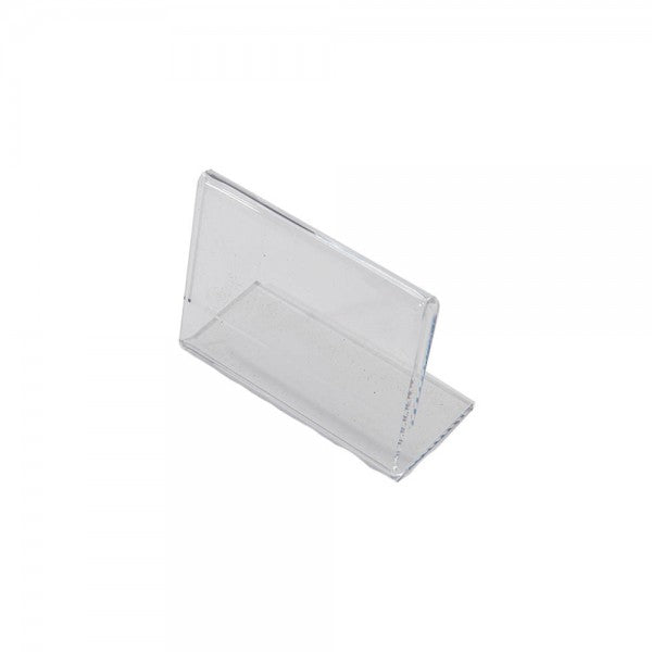 Acrylic Slantback Countertop Sign Holder 3.5" W x 2.5" H Clear