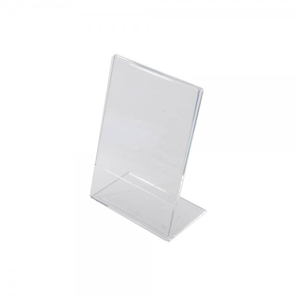 Acrylic Slantback Countertop Sign Holder 5" W x 7" H Clear