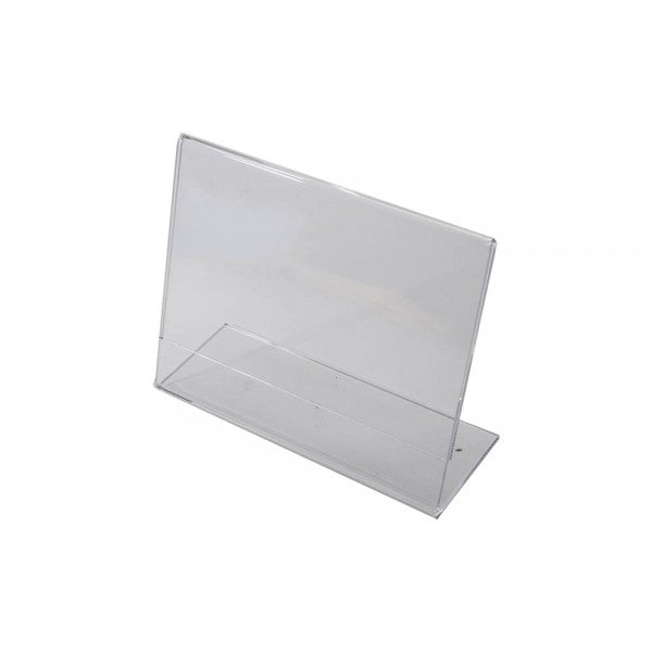 Acrylic Slantback Countertop Sign Holder 7" W x 5.5" H Clear