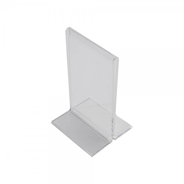 Acrylic Straight Back Countertop Sign Holder 3 1/2" x 5 1/2 "