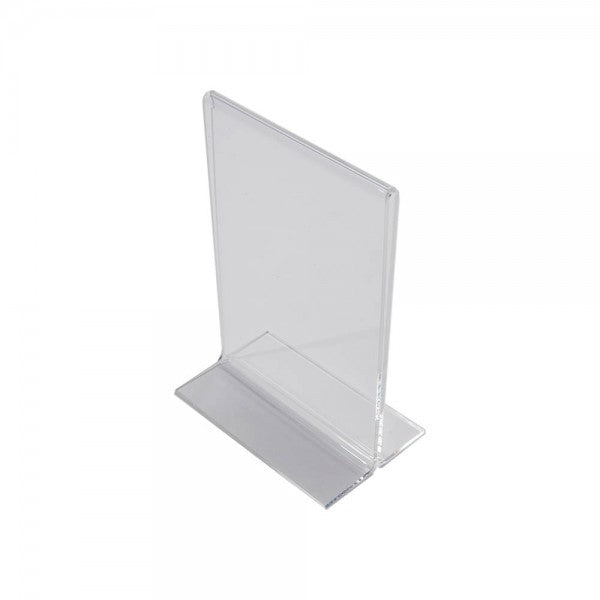 Acrylic Straight Back Counter Top Sign Holder 7" x 5" Vertical