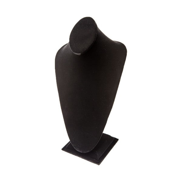 Necklace Bust Black Velvet 8 1/4" x 6 3/4" x 14 1/2" H