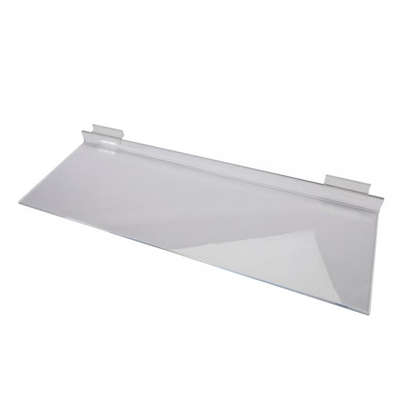 Acrylic Slatwall Shelf 24" W x 8" D