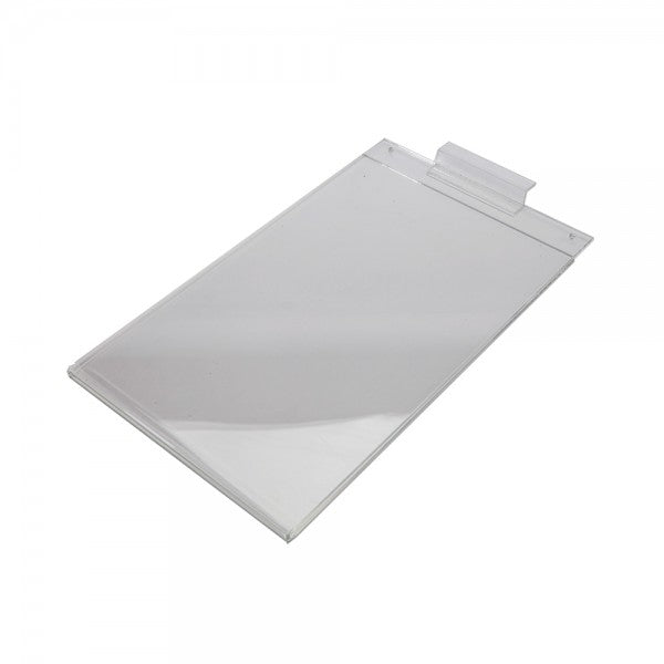 Acrylic Slatwall Sign Holder 11" x 7" Vertical Clear