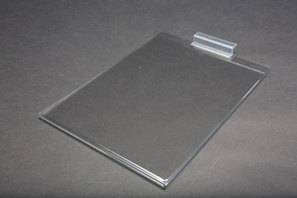 Acrylic Slatwall Sign Holder 11" x 8 1/2" Vertical