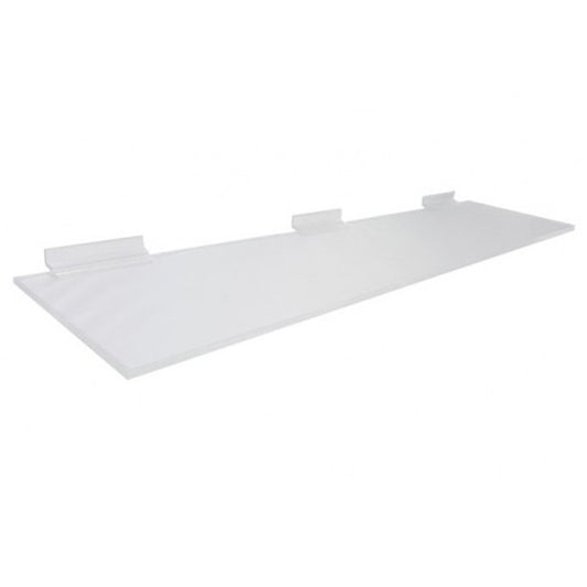 Acrylic Slatwall Shelf 24" W x 6" D