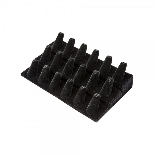 Ring Display 18 Rings Black Velvet