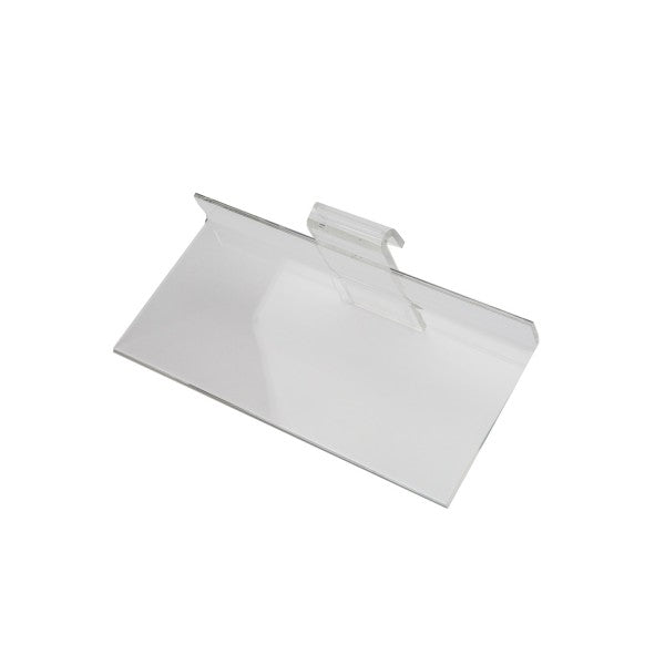 Clear acrylic economy gridwall shelf. 9"W x 4"D