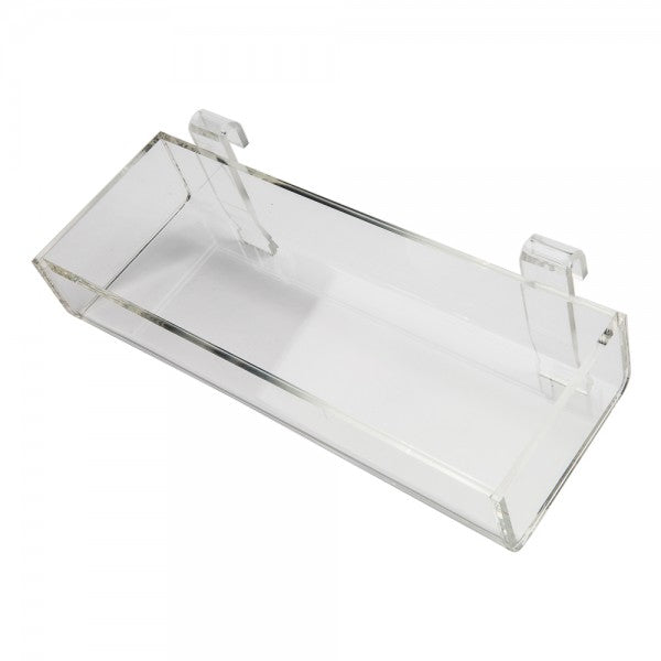 Acrylic Gridwall Tray 12" W x 4" D x 2" H