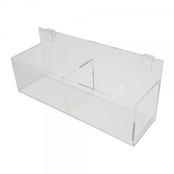Gridwall Double Bin 15" Acrylic