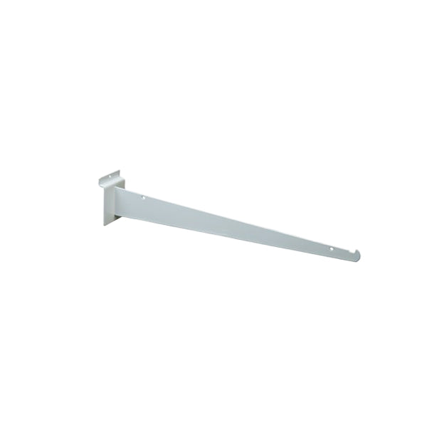 White Slatwall Shelf Brackets - Available in Several Lengths