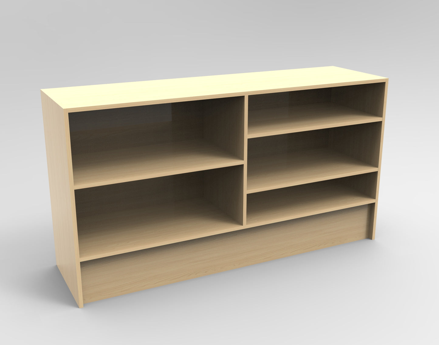 Checkout Counter 6' L x 38" H x 20" D Maple