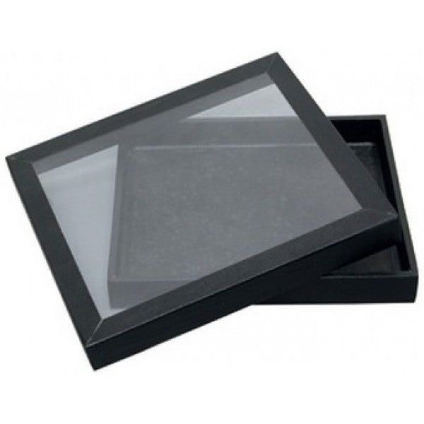 Half Size Tray with Lid. 8 1/4" x 7 1/4" x 1 1/8"