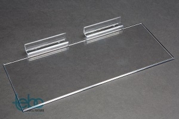 Acrylic Slatwall Shelf 4" D x 10" L