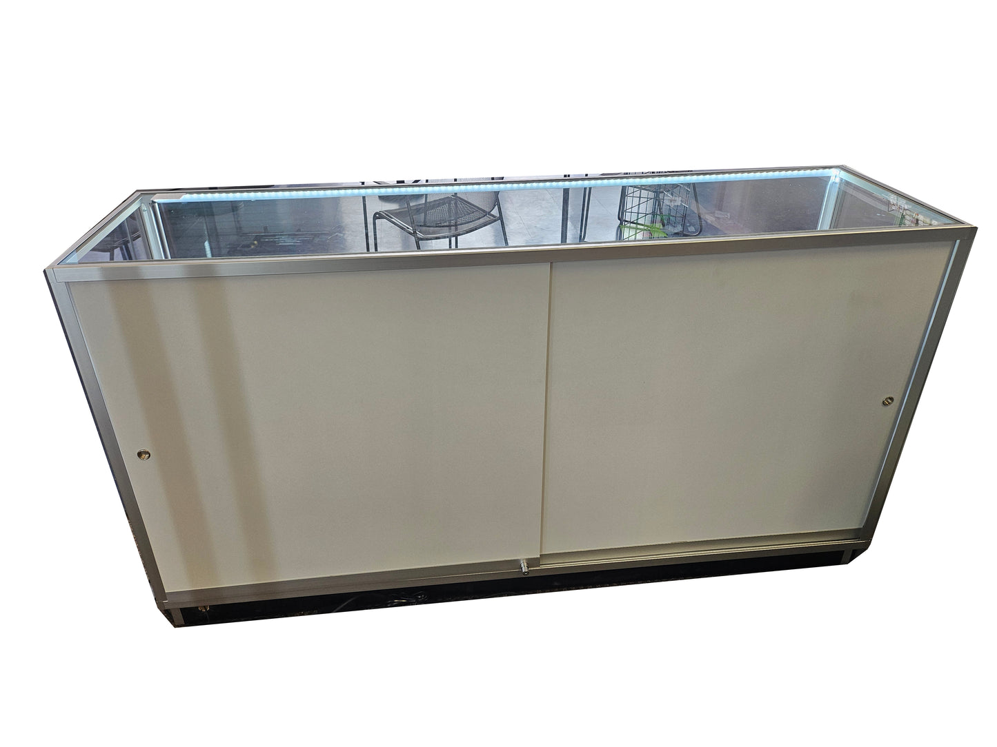 Extra Vision Glass Showcase - Available in 4', 5', and 6'