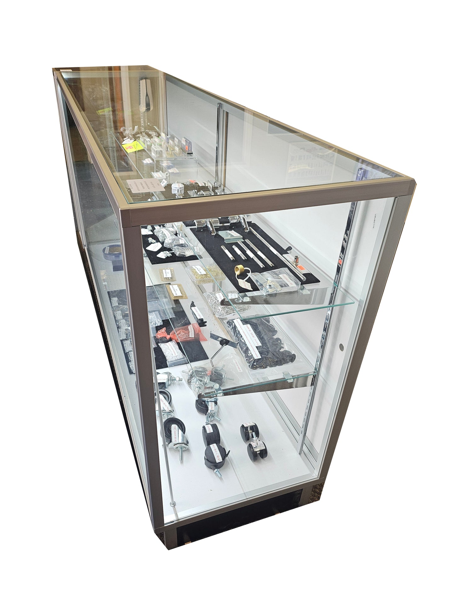 Extra Vision Glass Showcase - Available in 4', 5', and 6'