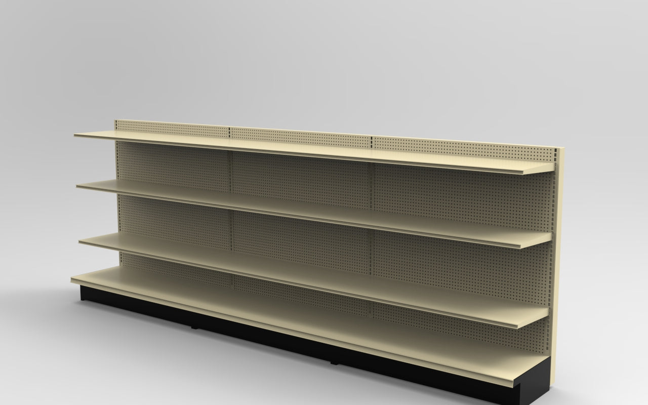Platinum Lozier Wall - 54" H x 19" D 16" Shelves