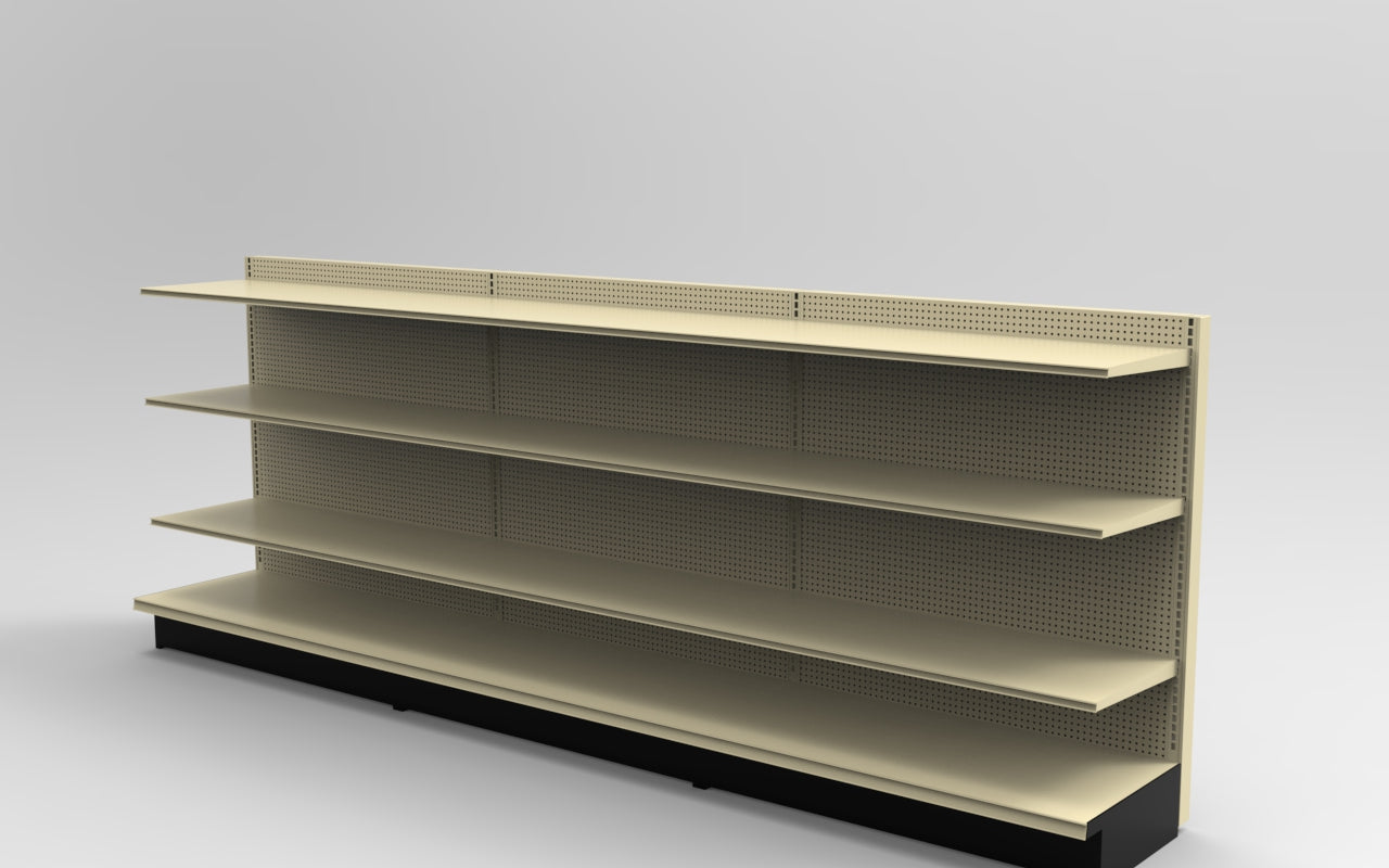 Platinum Lozier Wall - 54" H x 22" D 19" Shelves