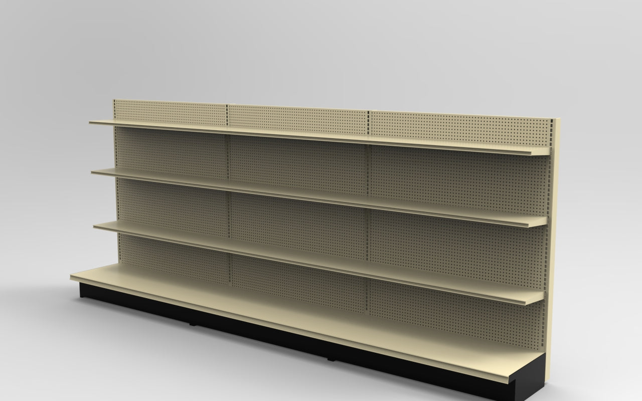 Platinum Lozier Wall - 60" H x 19" D 10" Shelves