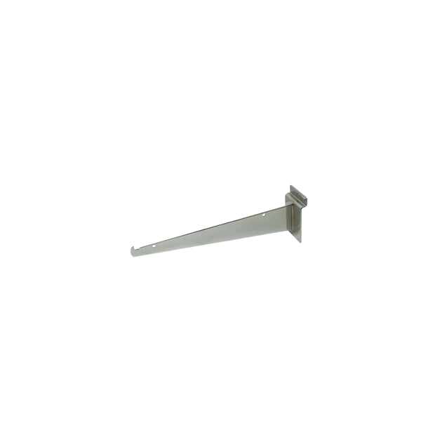 Chrome Slatwall Shelf Brackets - Available in Several Lengths