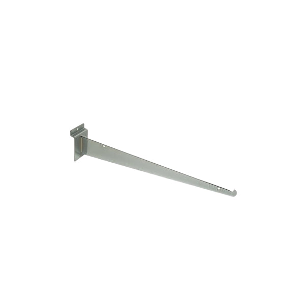 Chrome Slatwall Shelf Brackets - Available in Several Lengths