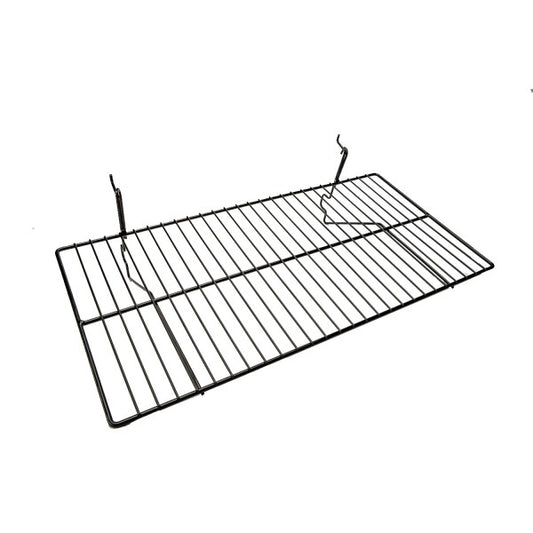 Grid/Slatwall Shelf 12" x 24" - Available in White or Black