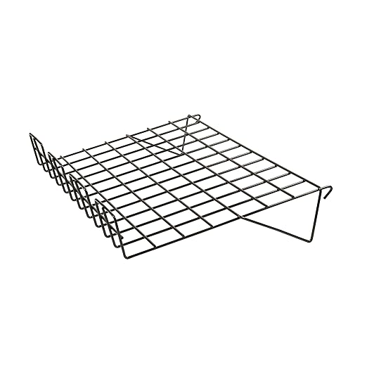 Grid Shelf 14" x 22.5" with a 3" Slant with Lip - Available in Black or Chrome