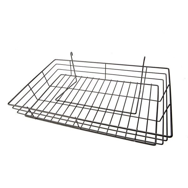 Grid Basket 24 x 15 x 4.5: Available in Chrome and Black