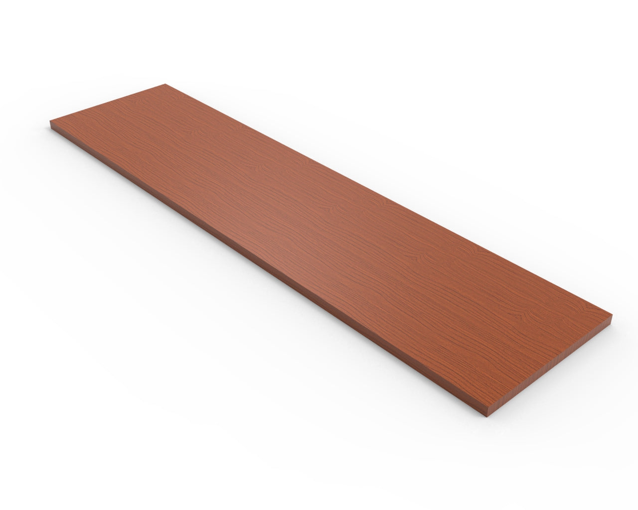 Cherry Melamine Wood Shelf 12" D - Available in 24" and 48" Lengths