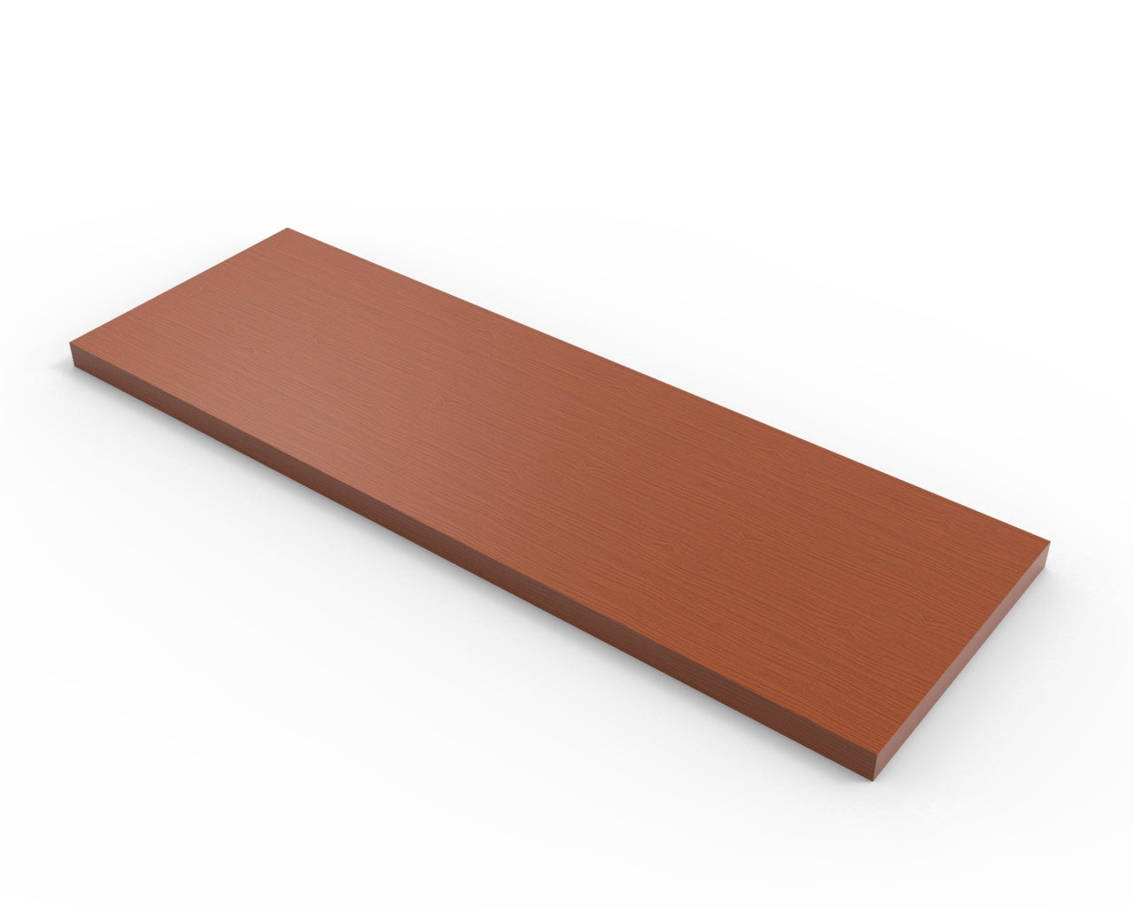Cherry Melamine Wood Shelf 8" D - Available in 24" and 48" Lengths