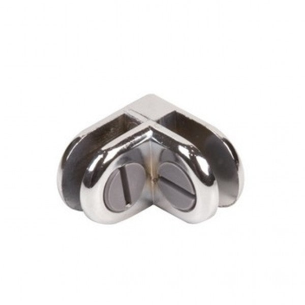 Glass Connecter Chrome 2 Way