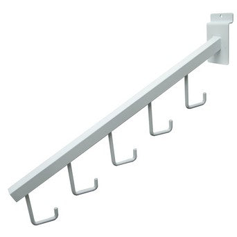 Slatwall 5 Hook Waterfall - Various Colors