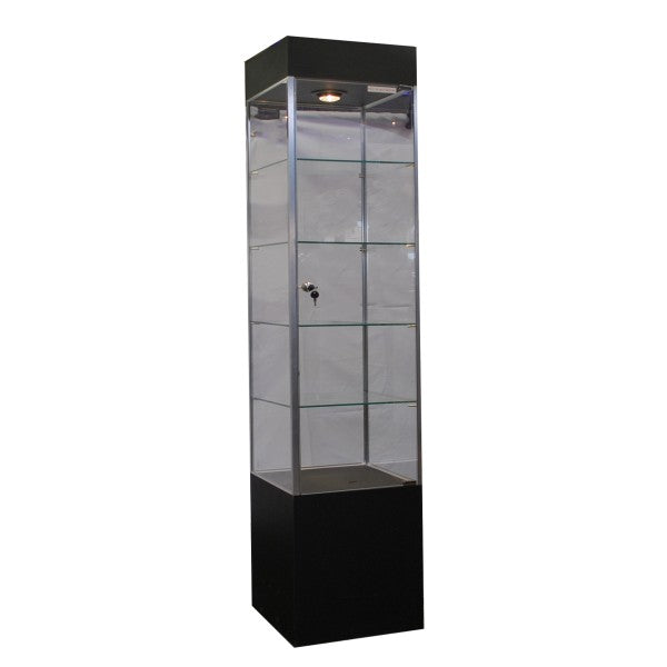 Tower Case 16" x 16" x 76" - Available in Black, Cherry, or Maple