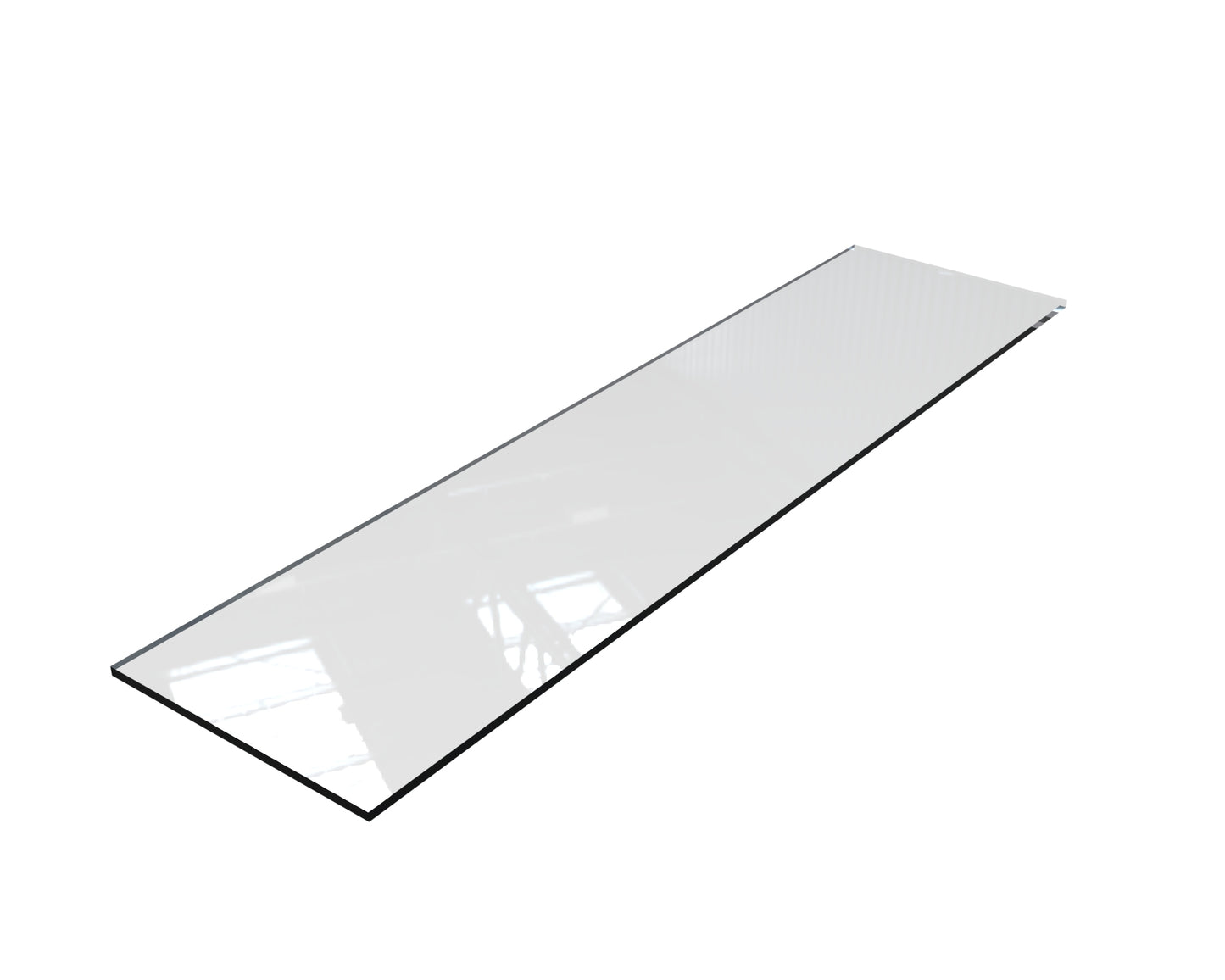 Tempered Glass 12" D - Available in Several Lengths