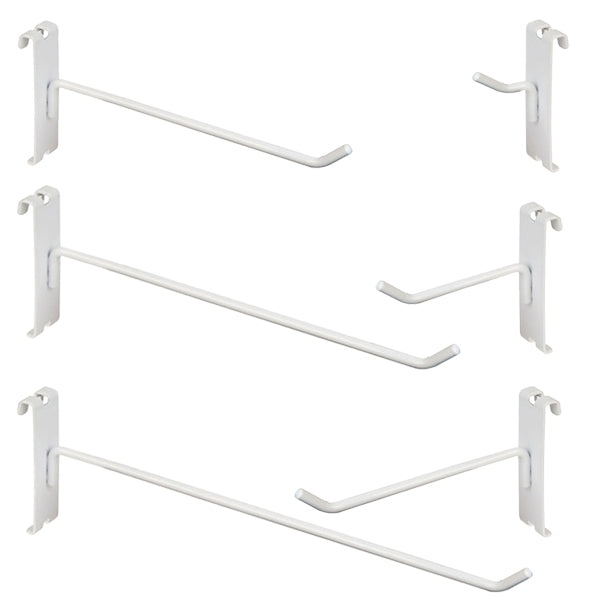Gridwall Hooks - White Several Sizes