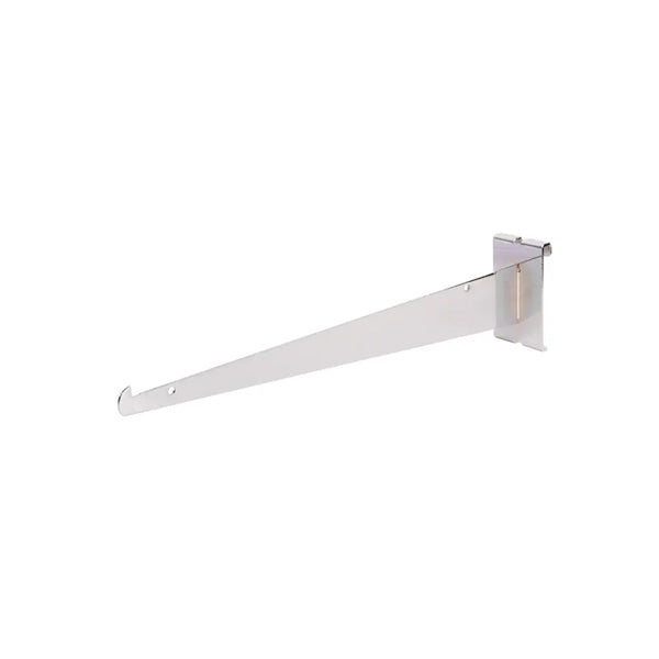 Chrome Gridwall Shelf Brackets - Available in Several Lengths