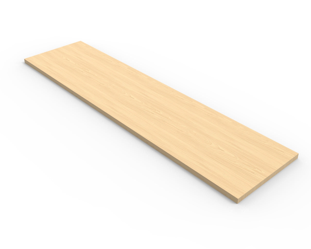Maple Melamine Wood Shelf 12" D - Available in 24" and 48" Lengths