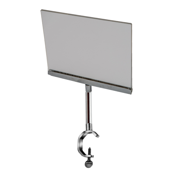 Complete Acrylic Sign Holder 7"W x 5 1/2"H for Clothing Racks