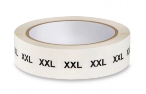 Size Labels Clear Black Print - Available in XS-XXL