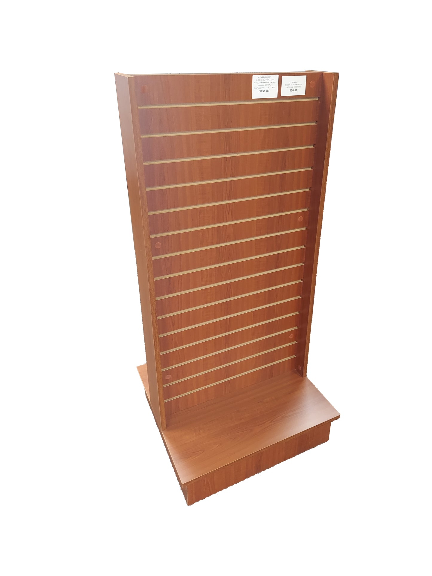 Slatwall Gondola 24"W x 56"H Cherry