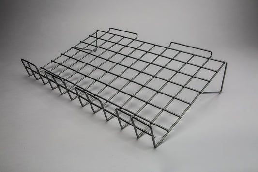 Slatwall Metal Shelf Slopping 22.5" x 24" Silver