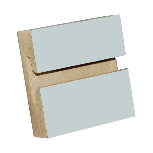 MDF Slatwall Panel 4' x 8' Tornado Gray Finish