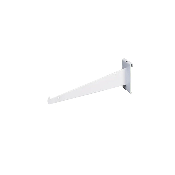 White Gridwall Shelf Brackets - Available in Several Lengths