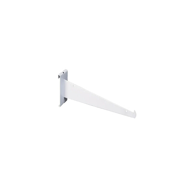 White Gridwall Shelf Brackets - Available in Several Lengths