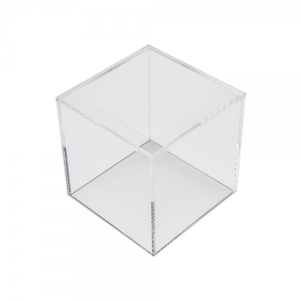 Acrylic 5 Sided Cube 4" W x 4" D x 4"H
