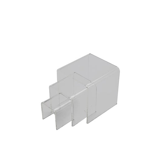 Acrylic Riser Set Of 3 - 2", 3", and 4" Square