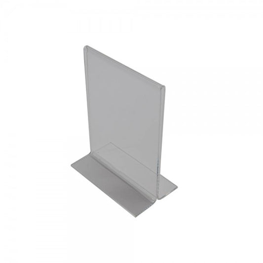 Acrylic Straight Back Countertop Sign Holder 7" x 5 1/2" Vertical